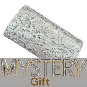 ✅🎁💎Vintage Clutch with Faux Snakeskin Texture